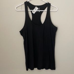 Juniors black racer back tank top from Tillys size extra large